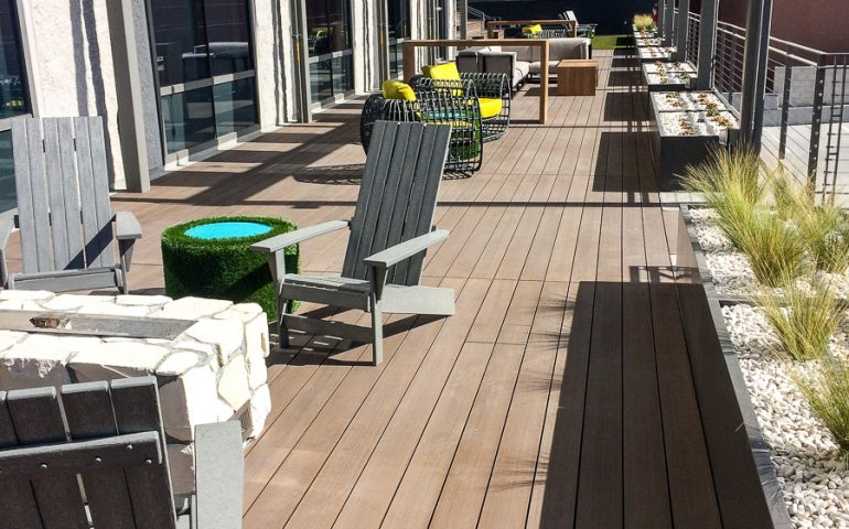 Symphony Tower in San Diego Featuring Decking